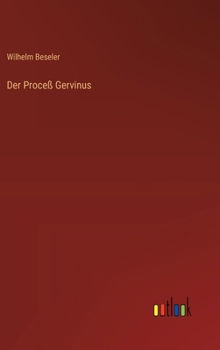 Hardcover Der Proceß Gervinus [German] Book