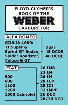 Paperback Floyd Clymer's Book of the Weber Carburetor Book