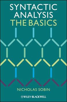 Hardcover Syntactic Analysis: The Basics Book
