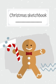 Paperback Christmas sketchbook: for children. Blank papper with frame for drawing, writing, sketching or doodling 6" x 9" Book