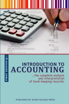 Paperback Introduction to Accounting Book
