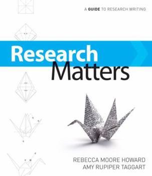 Paperback Research Matters Book