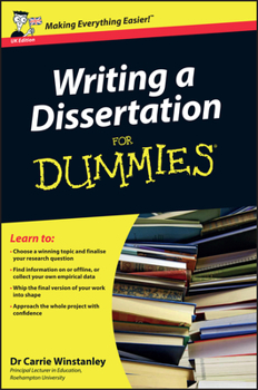 Paperback Writing a Dissertation for Dummies Book
