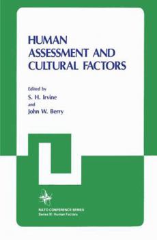 Paperback Human Assessment and Cultural Factors Book