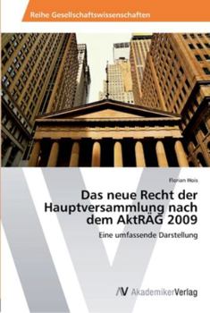 Paperback Das neue Recht der Hauptversammlung nach dem AktRÄG 2009 [German] Book