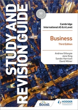 Paperback Cambridge International As/A Level Business Study and Revision Guide Third Edition Book