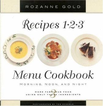 Hardcover Recipes 1-2-3 Menu Cookbook Book