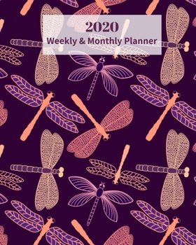 Paperback 2020 Weekly and Monthly Planner: Pink Flamingo - Monthly Calendar with U.S./UK/ Canadian/Christian/Jewish/Muslim Holidays- Calendar in Review/Notes 8 Book