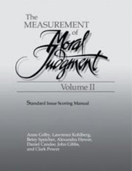 Hardcover The Measurement of Moral Judgement: Volume 2, Standard Issue Scoring Manual Book