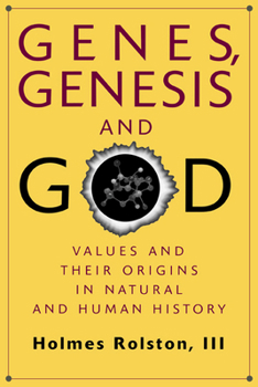 Paperback Genes, Genesis, and God: Values and Their Origins in Natural and Human History Book