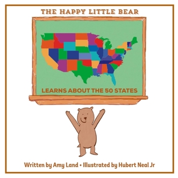 Paperback The Happy Little Bear Learns About the 50 States Book