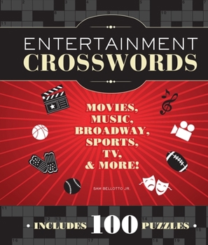 Spiral-bound Entertainment Crosswords: Movies, Music, Broadway, Sports, TV & More Book