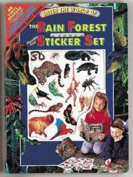 Paperback Enter the World of the Rain Forest: A Book and Sticker Set Book