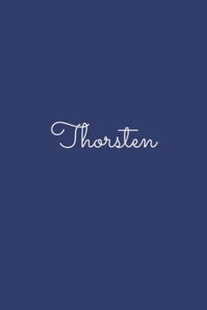 Thorsten: notebook with the name on the cover, elegant, discreet, official notebook for notes, dot grid notebook,