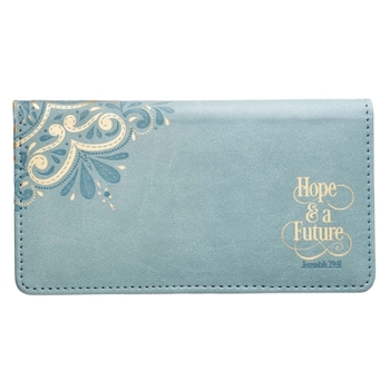 Leather Bound Checkbook Cover Luxleather Hope & a Future - Jer 29:11 Book
