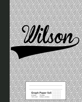 Paperback Graph Paper 5x5: WILSON Notebook Book