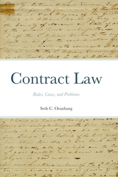 Hardcover Contract Law: Rules, Cases, and Problems Book
