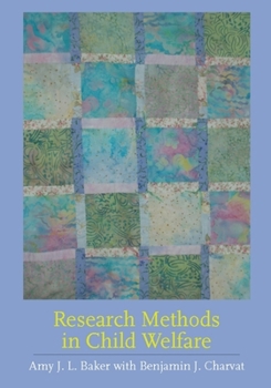 Hardcover Research Methods in Child Welfare Book