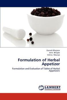 Paperback Formulation of Herbal Appetizer Book