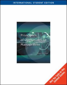 Paperback Principles of Operation Management: With Infotrac Book