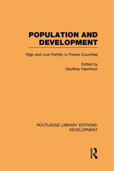 Paperback Population and Development: High and Low Fertility in Poorer Countries Book