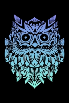 Composition Notebook: Modern Aztec Owl, Boho, Owl Lined Notebook Journal Diary 6x9