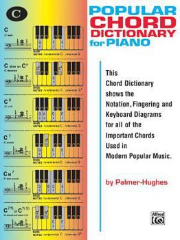 Paperback Popular Piano Chord Dictionary Book