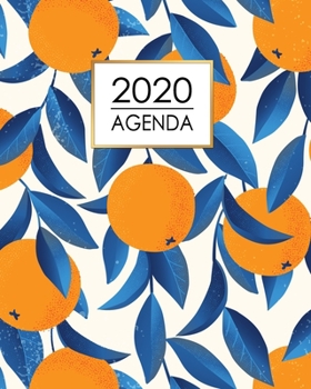 Agenda 2020: Oranges classiques du marché français | Planificateur d'un an avec vues journalières / hebdomadaire | mensuelles, traqueur d'habitude, ... de langue française) (French Edition)