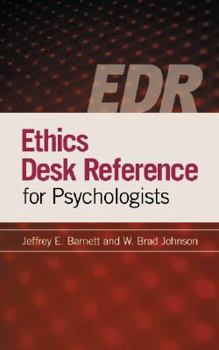 Spiral-bound Ethics Desk Reference for Psychologists Book