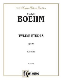 Paperback Twelve Studies, Op. 15 for Flute Solo Book