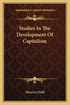 Paperback Studies In The Development Of Capitalism Book