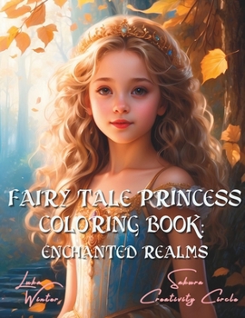 Paperback Princess Coloring Book: Enchanted Realms: Fantasy Art. Fairy Tale Coloring Book & Cozy Coloring Book: Greyscale Coloring Illustrations for Tee Book