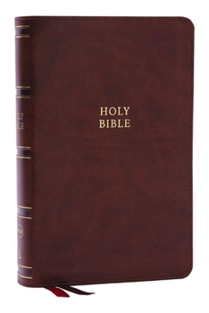 Imitation Leather Nkjv, Single-Column Reference Bible, Verse-By-Verse, Brown Leathersoft, Red Letter, Comfort Print Book