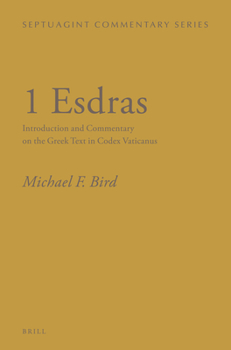 Hardcover 1 Esdras: Introduction and Commentary on the Greek Text in Codex Vaticanus Book