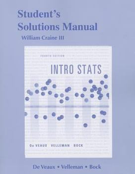 Paperback Student's Solutions Manual, Intro STATS Book