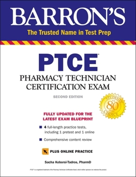 Paperback Ptce with Online Test: Pharmacy Technician Certification Exam Book