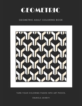 Paperback Geometric: Geometric Adult Coloring Book . Book