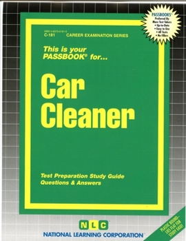 Spiral-bound Car Cleaner: Passbooks Study Guide Book