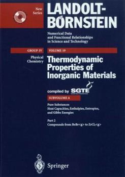 Hardcover Pure Substances. Part 2 _ Compounds from Bebr_g to Zrcl2_g Book