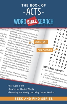 Paperback The Book of Acts: Bible Word Search Book