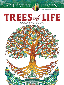 Paperback Creative Haven Trees of Life Coloring Book