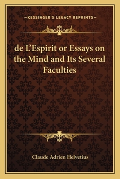 Paperback de L'Espirit or Essays on the Mind and Its Several Faculties Book