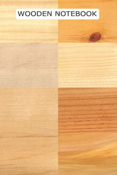 Wooden NOTEBOOK: 6x9 inches 120 Journal site lines notebook for wood lovers