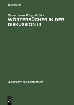 Hardcover Wörterbücher in der Diskussion III [German] Book