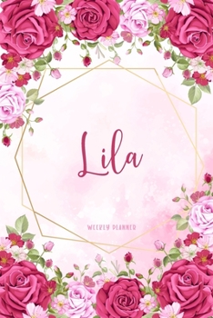 Lila Weekly Planner: Custom Name Undated Hand Painted Appointment To-Do List Additional Notes Chaos Coordinator Time Management School Supplies Watercolor Flower Cute