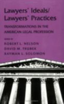 Paperback Lawyers' Ideals/Lawyers' Practices Book