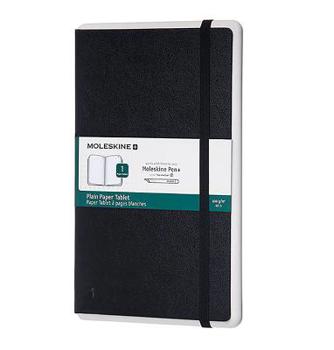 Accessory Moleskine Smart Writing Notebook, Large, Plain, Black, Hard Cover (7.5 x 10) 176 Pages Book