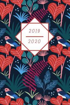 Paperback Mon Calendrier, Agenda, Organisateur 2019-2020: La Magie de la Botanique Et Des Oiseaux - Planning Hebdomadaire - Planificateur de Rendez-Vous - Calen [French] Book