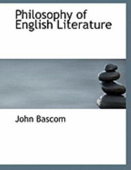Paperback Philosophy of English Literature [Large Print] Book