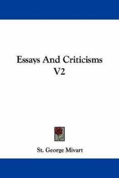 Paperback Essays And Criticisms V2 Book